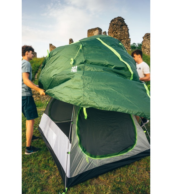 @bomi　緑S2 Backpacking tent for 2 people - Bizam 2 Plus - green | HUSKY EU