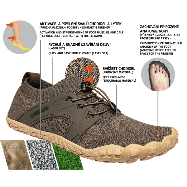 Freizeit-Unisex-Schuhe | BENNON Bosky barefoot