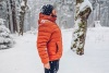 Michal testuje péřovou bundu Donnie M