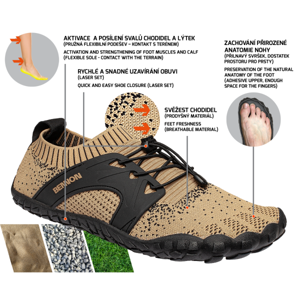 Unisex szabadidő cipő | BENNON Bosky barefoot