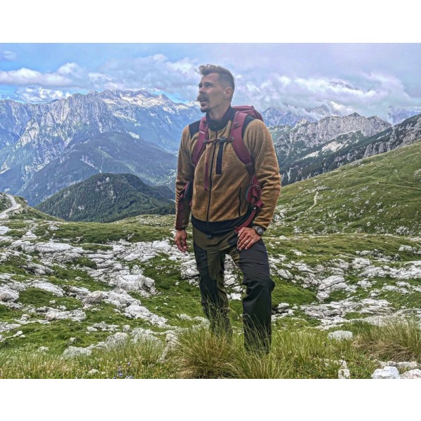 Pánský fleecový svetr na zip | Alan M