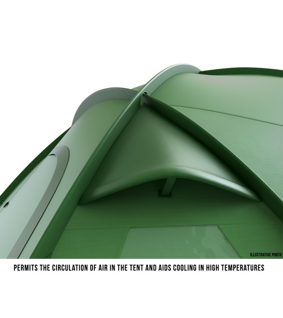 Family tent for 5 people - Bigless 5 - green | HUSKY EU