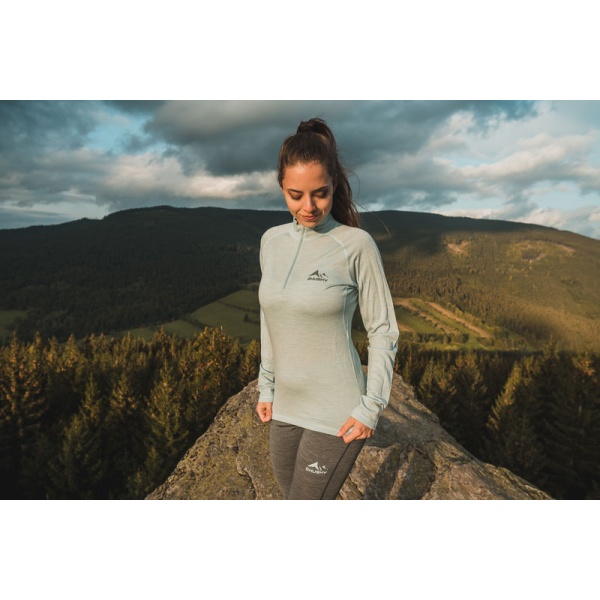 Thermo T-shirt van merinowol | Merow Zip L