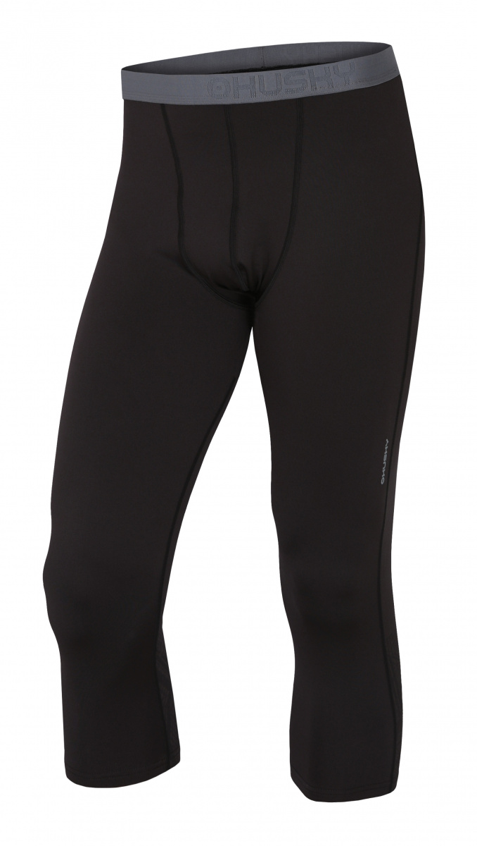 Active Winter thermal underwear - Men's 3/4 pants – black