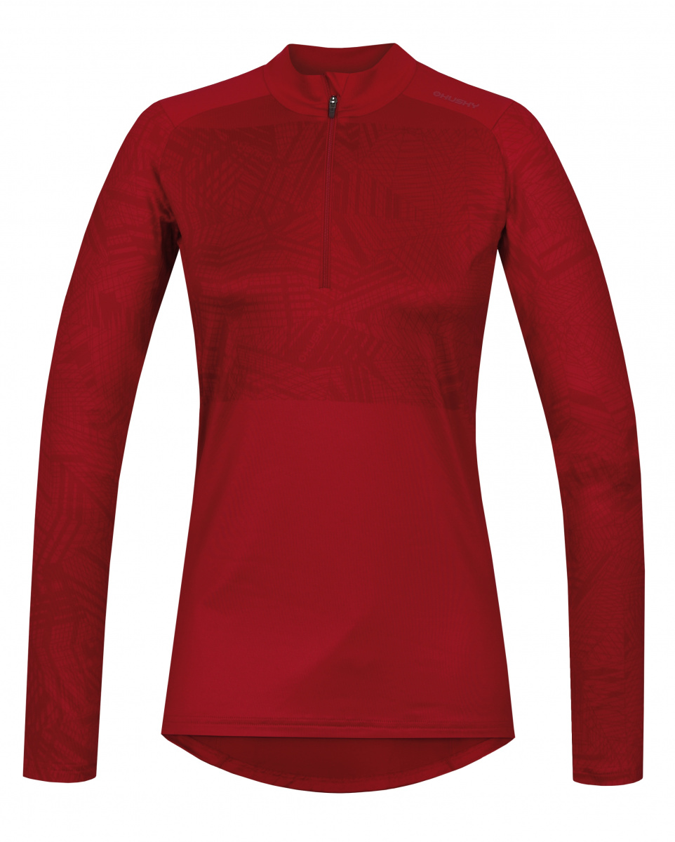 Active Winter thermal underwear - Women's high-neck top – red