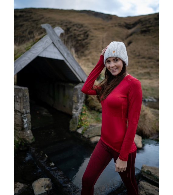 Women's red store long underwear