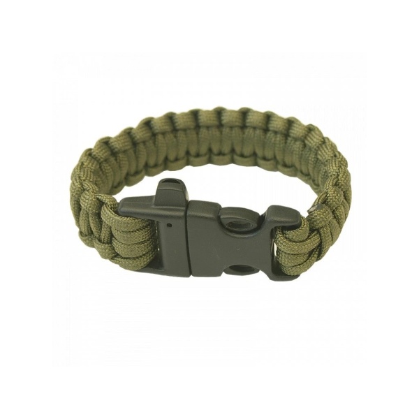 Feuerstarter, Pfeife | HIGHLANDER Paracord-Armband – Dreizack-Plastikschnalle, Trillerpfeife