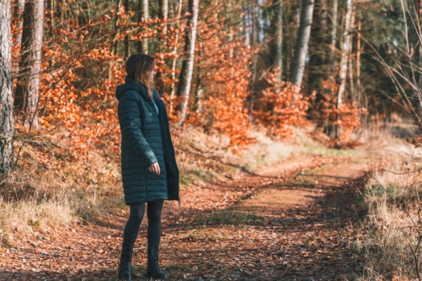 Dámský péřový kabát | Daili L