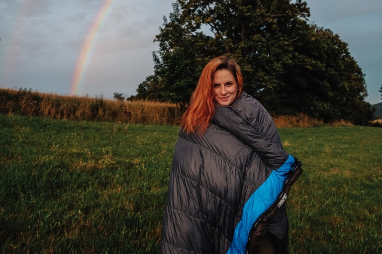 Jana testuje: péřový spacák Drafy -20°C