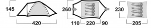 4-person camping tent | Bizon 4 Classic