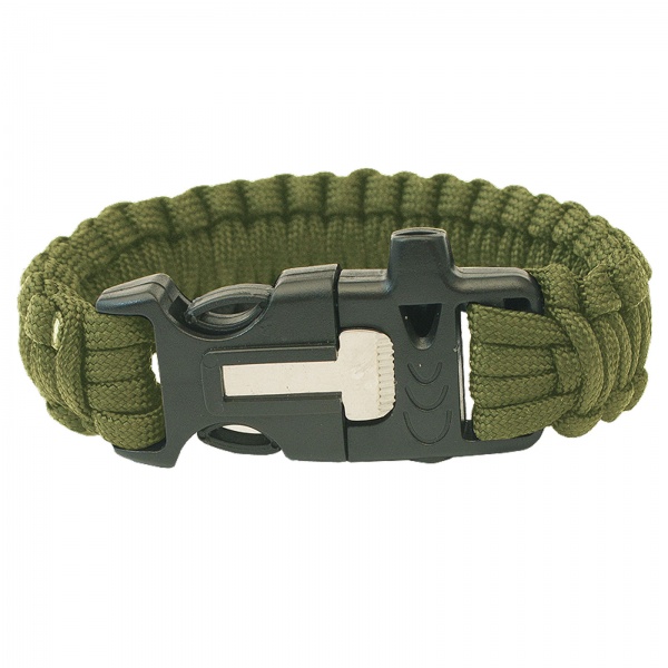Křesadlo, píšťalka|HIGHLANDER Paracord Náramek