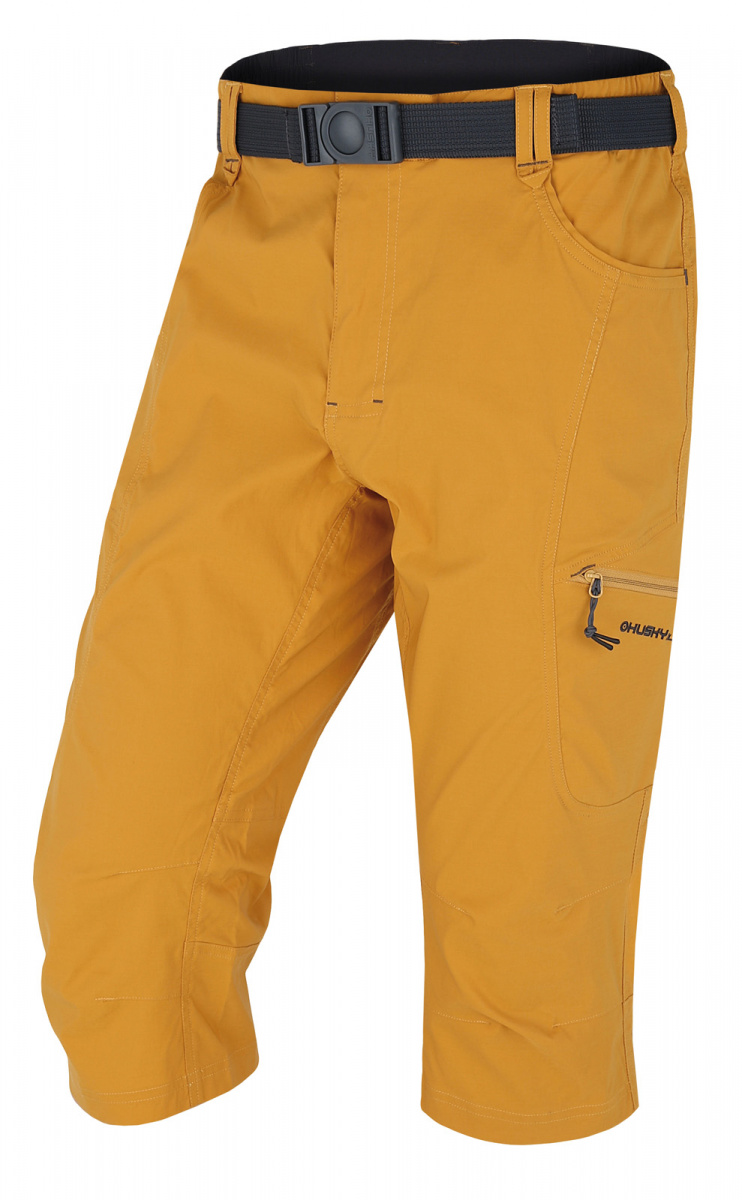 3/4 Length Cropped Trousers Men Solid Color Pants Elastic Waist Drawstring  Sweatpants pantalones hombre jogger hombre - AliExpress