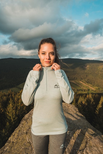 Merino termoprádlo triko | Merow Zip L