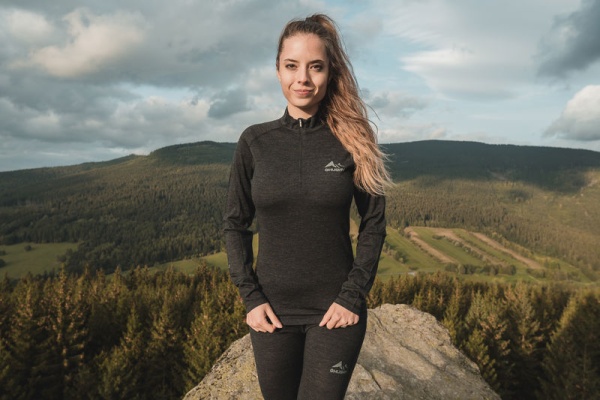 Merino termoprádlo triko | Merow Zip L