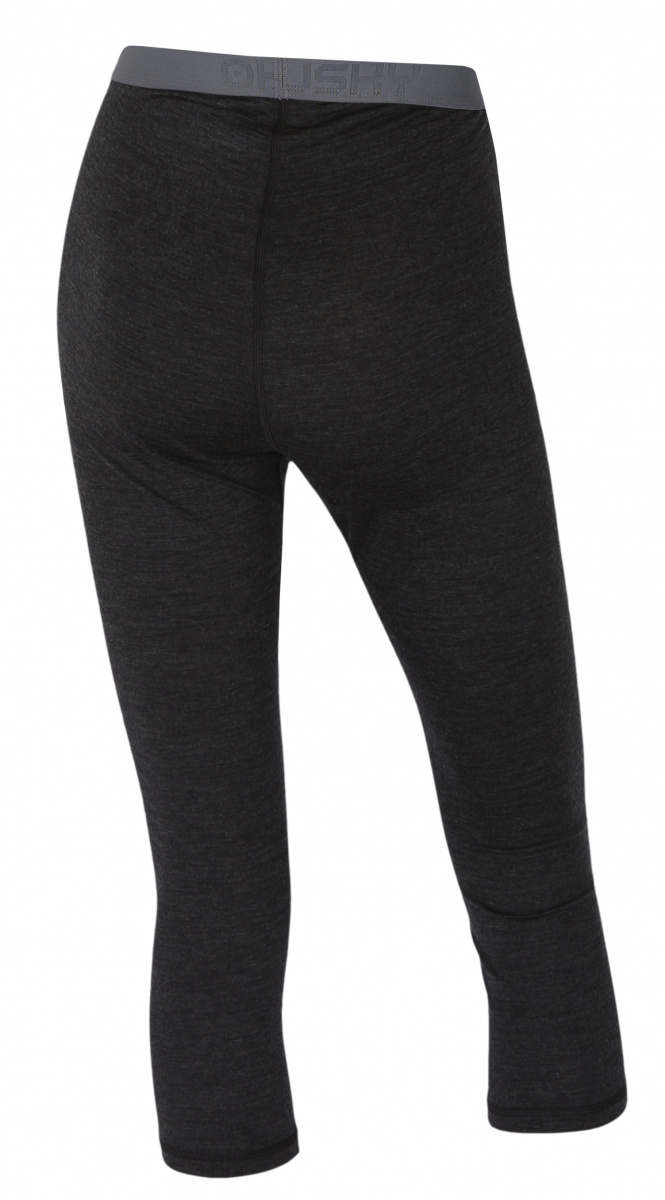 Merino thermal underwear - Women's 3/4 pants – black