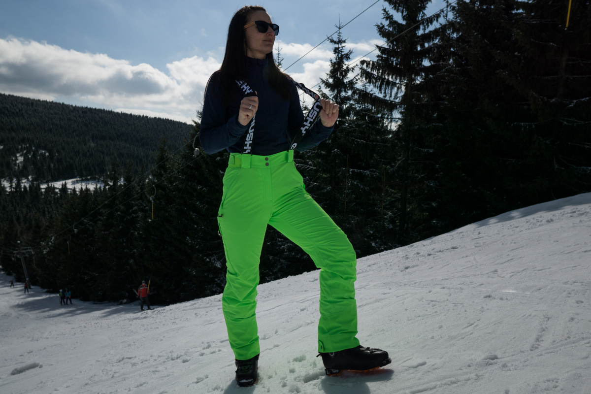 Neon Green Ski Mask Pants