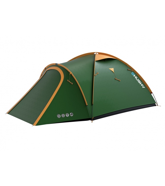 Camping tent for 4 people - Bizon 4 Classic - green | HUSKY