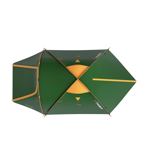 Camping tent for 4 people - Bizon 4 Classic - green | HUSKY OUTDOOR
