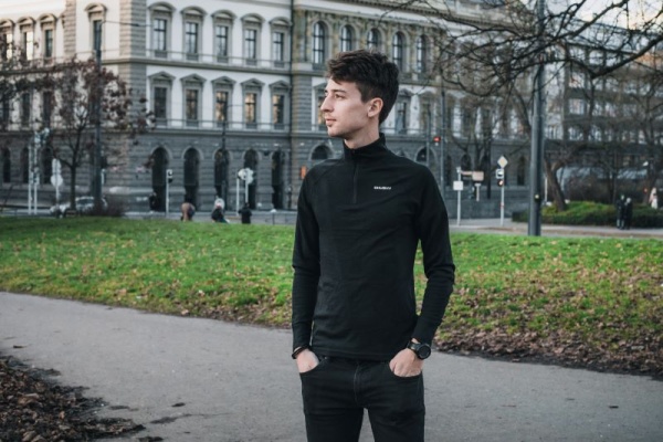 Pánská merino mikina | Aron Zip M