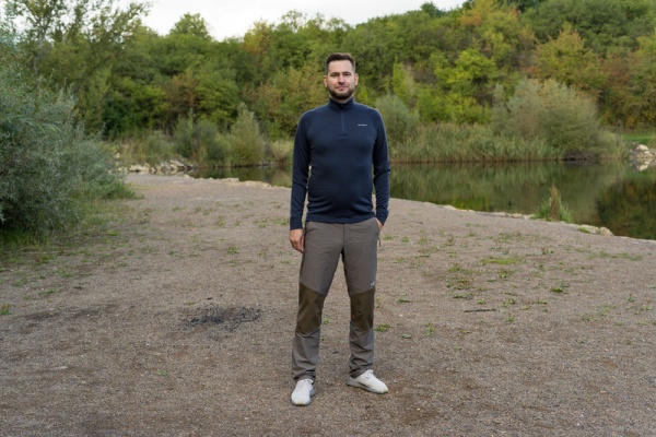 Pánská merino mikina | Aron Zip M