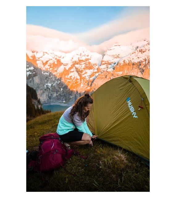 Ultralight tent for 2 people - Sawaj Ultra 2 - green | HUSKY