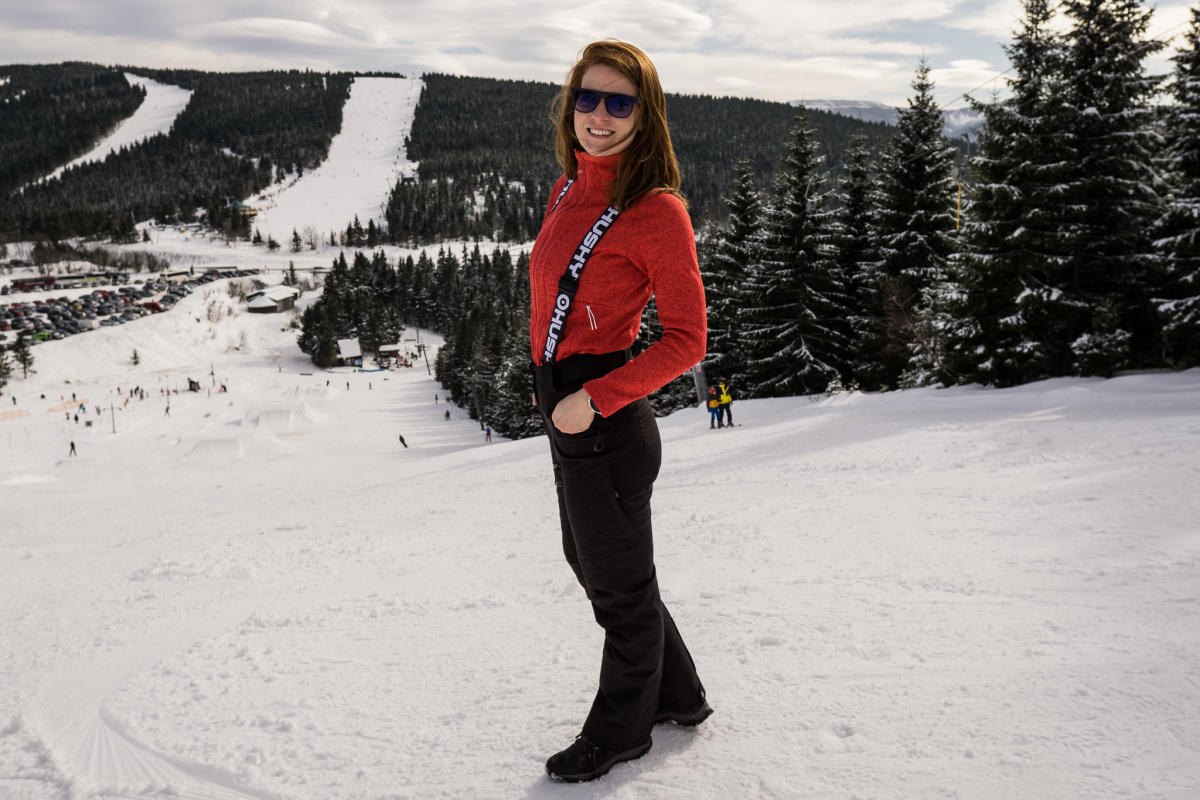 Women's ski pants - Gilep L – red