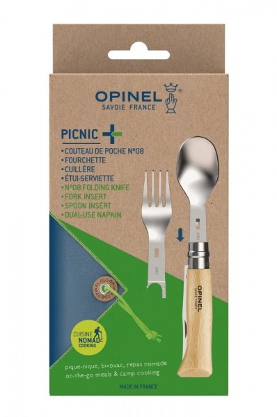 Zavírací nůž | Sada OPINEL PICNIC+ (včetně nože N°08)
